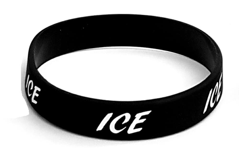 Black Silicone Bracelet - ice clothing store